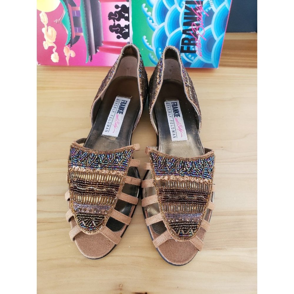 90s Frankie‎ and Baby Beaded Sandals - Picture 2 of 7